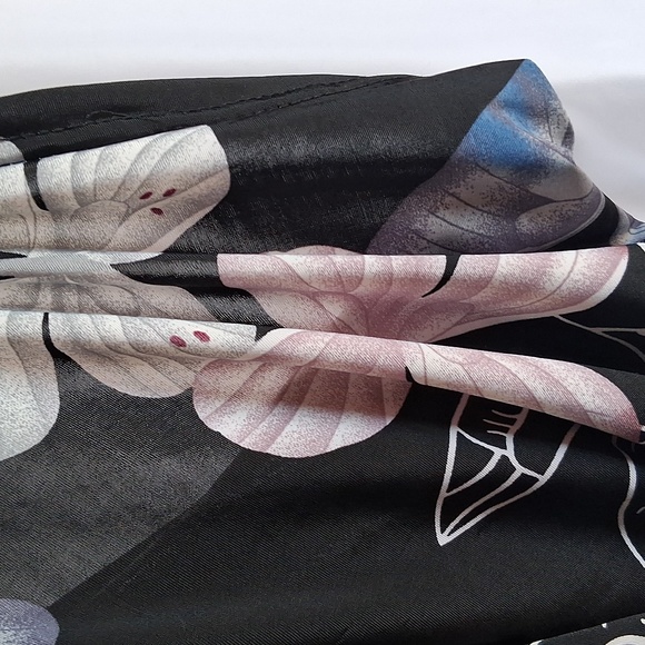 Floral Women's Pants - Black, Pink, Blue One Size - Picture 9 of 9